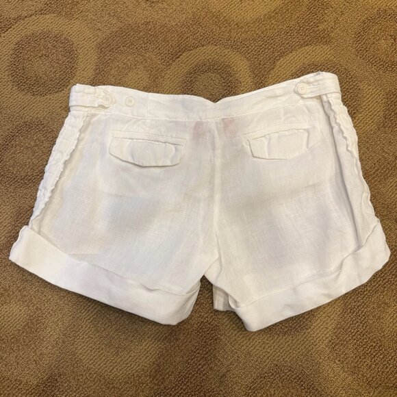 Juicy Couture White Linen Shorts - Picture 4 of 4